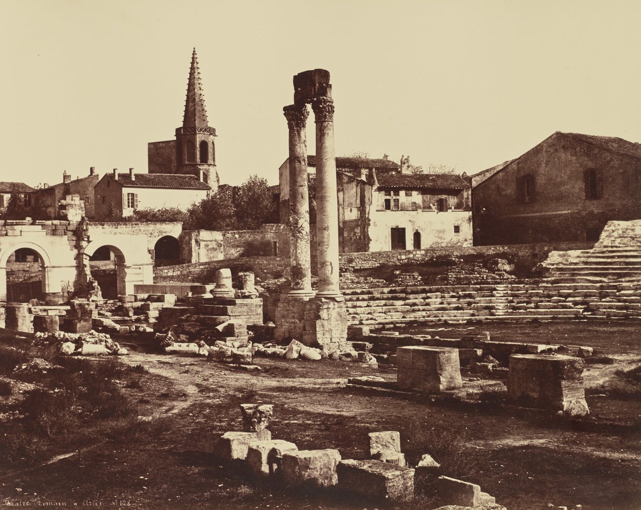Romersk teater i Arles av Édouard Baldus