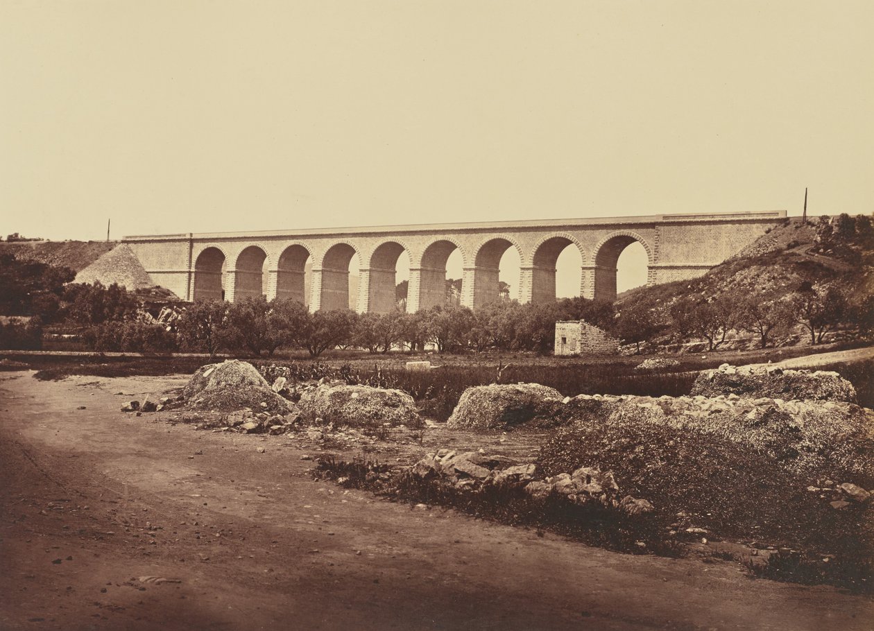 Viadukten i Bandol av Édouard Baldus