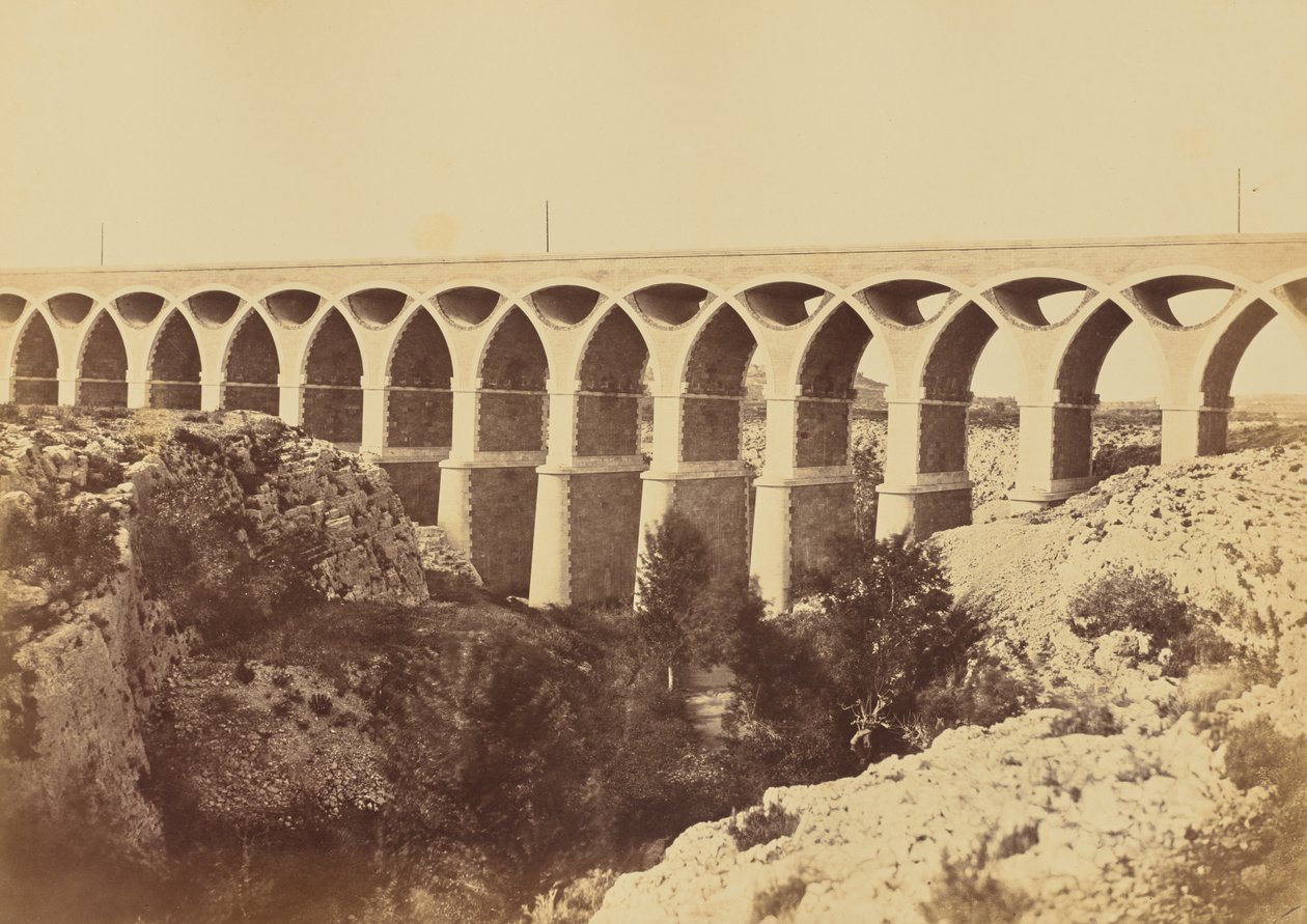 Viadukten i St. Chamas av Édouard Baldus