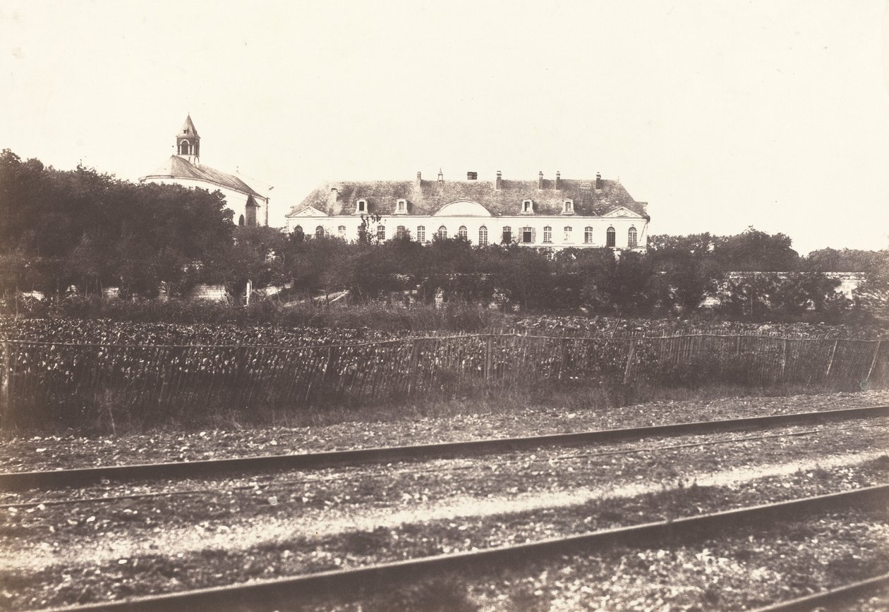 Gard Abbey nær Abbeville av Edouard Denis Baldus