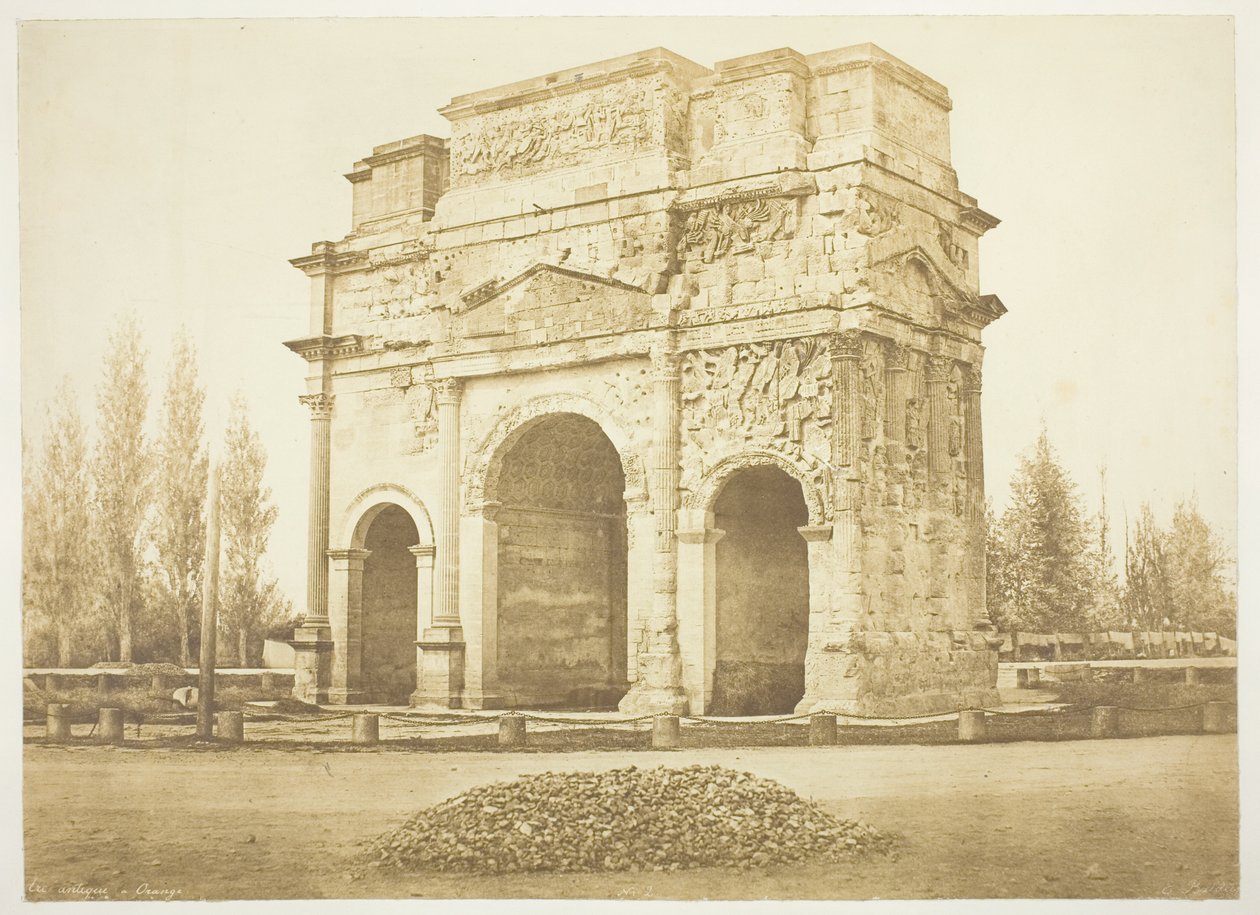 Arc Antique a Orange av Edouard Denis Baldus