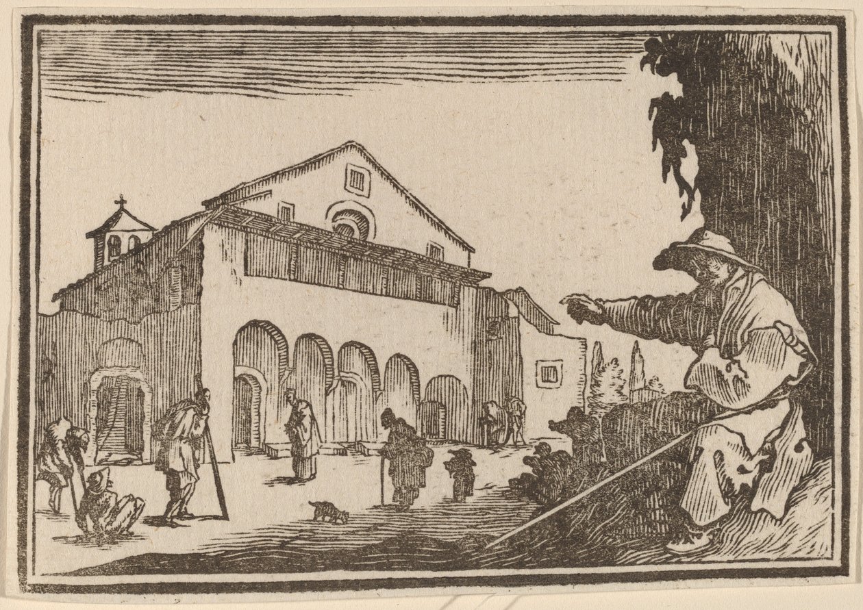 Almuhus av Edouard Eckman after Jacques Callot