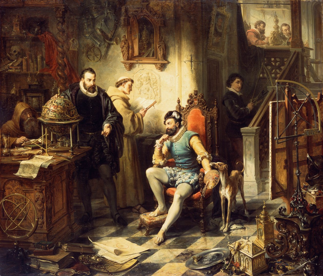 Oppdage teleskopet, 1855 av Edouard Ender