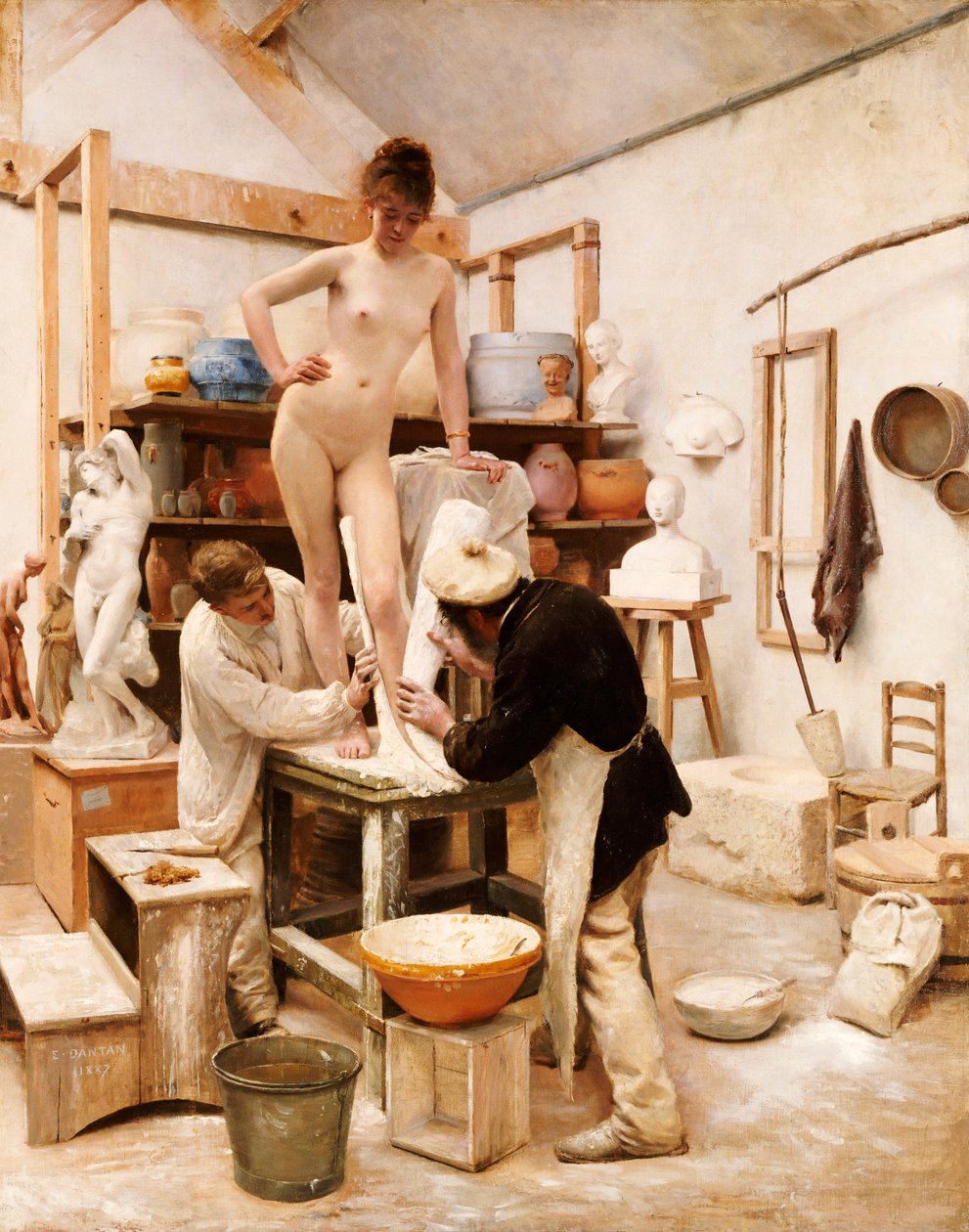 En mugg fra naturen, 1887 av Edouard Joseph Dantan