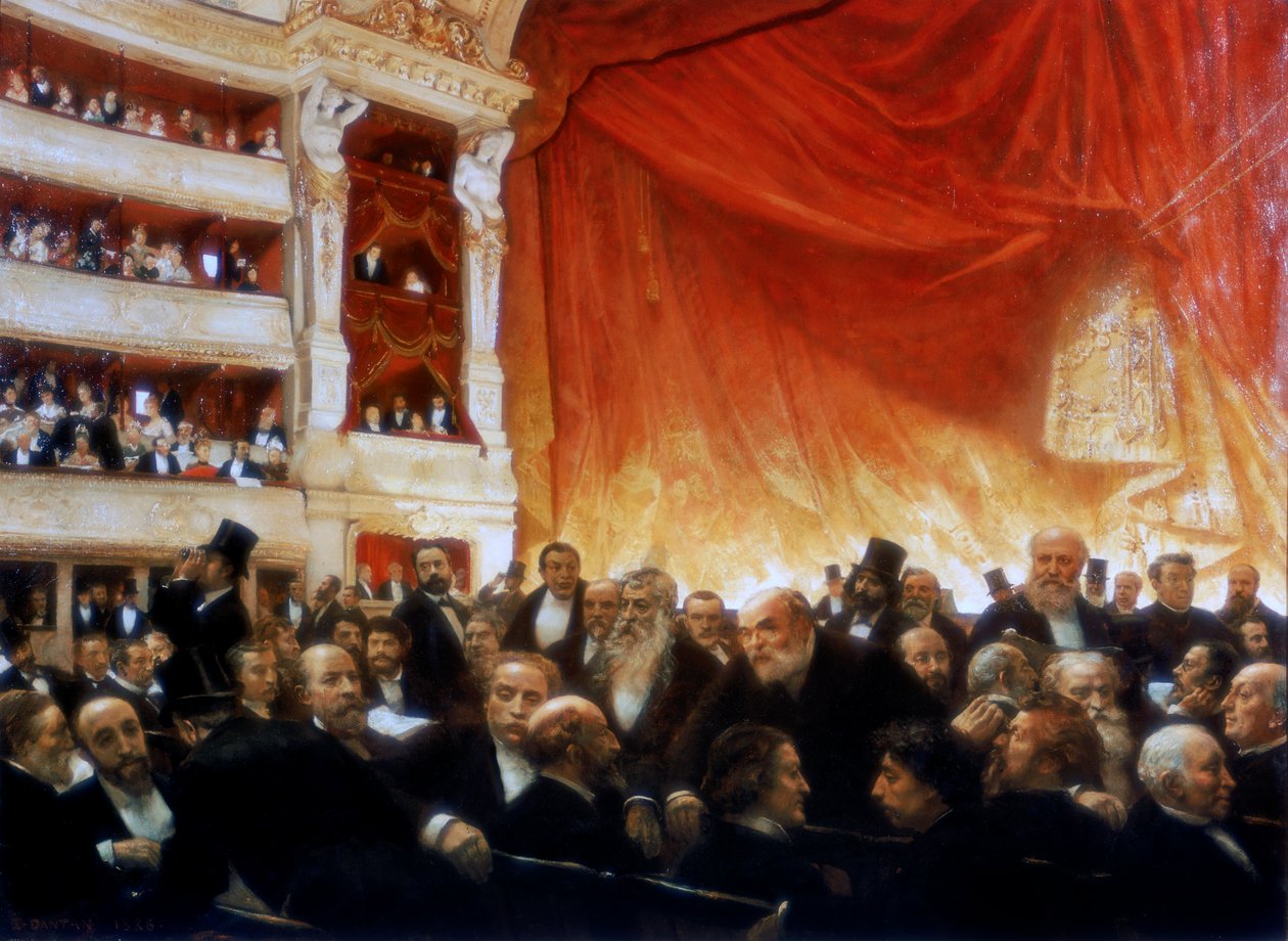 Et intervall med Comedie Francaise, 1886 av Edouard Joseph Dantan