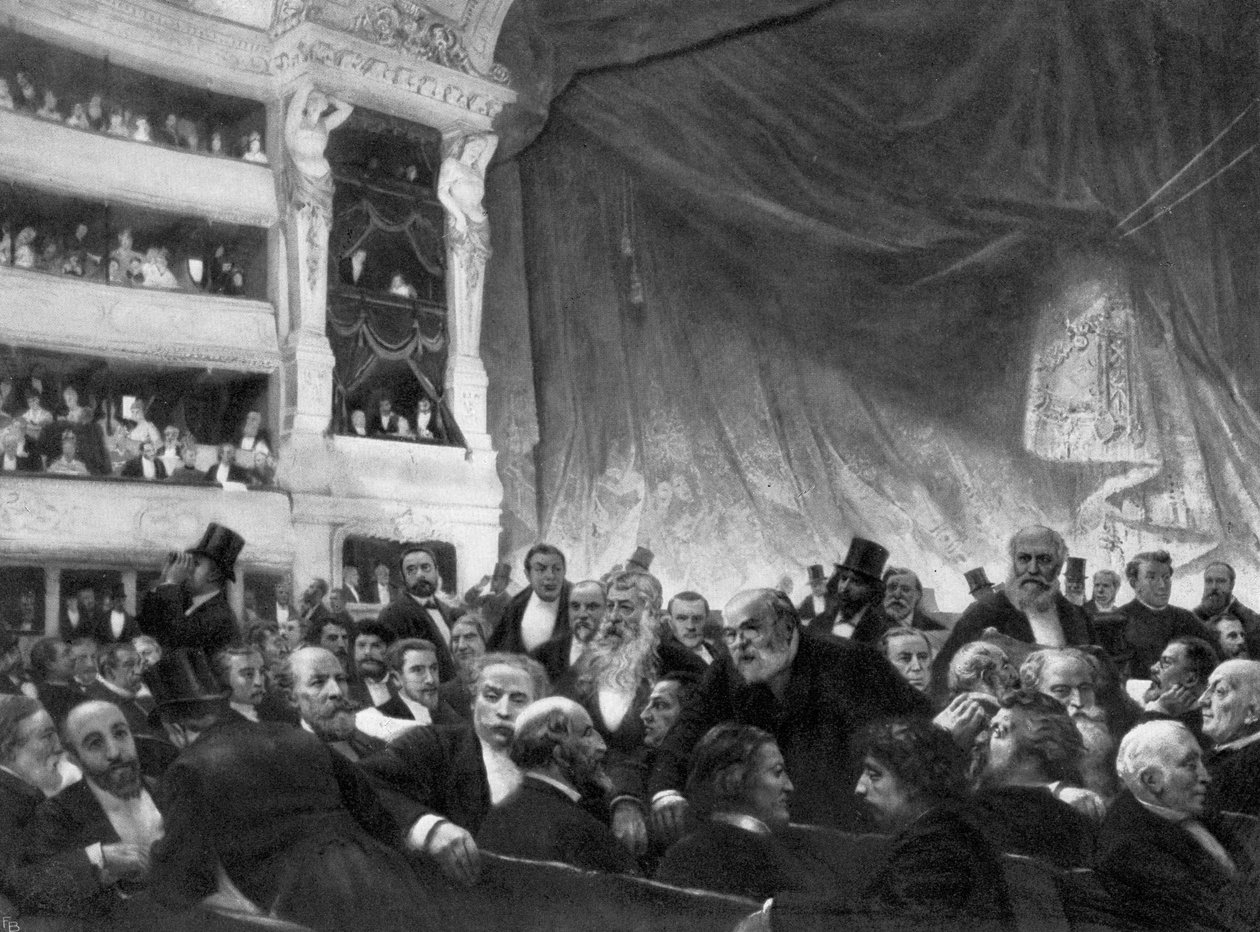 Intervall på Comedie Francaise av Edouard Joseph Dantan