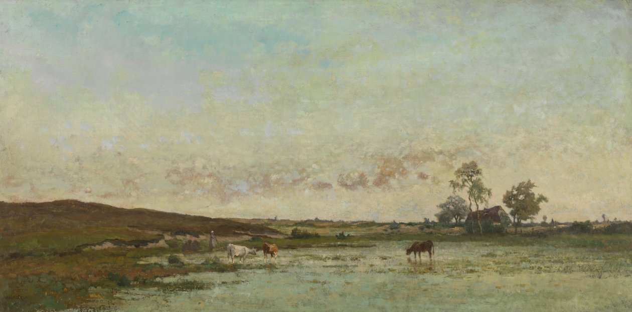 Feen i "Kempen" (olje på lerret) av Edouard Jules Joseph Huberti