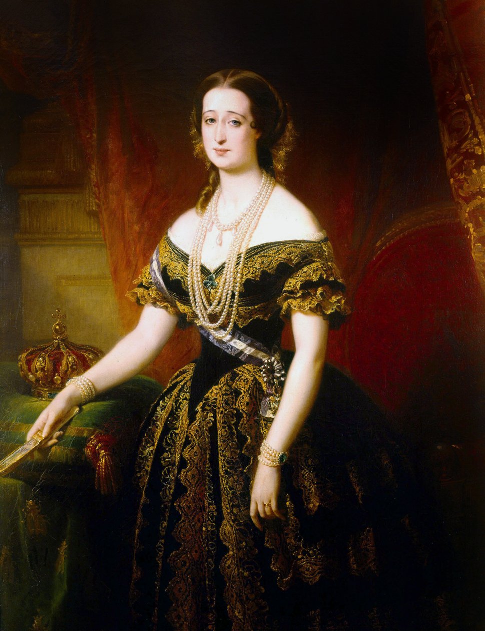 Fransk keiserinne Eugenie av Edouard Louis Dubufe