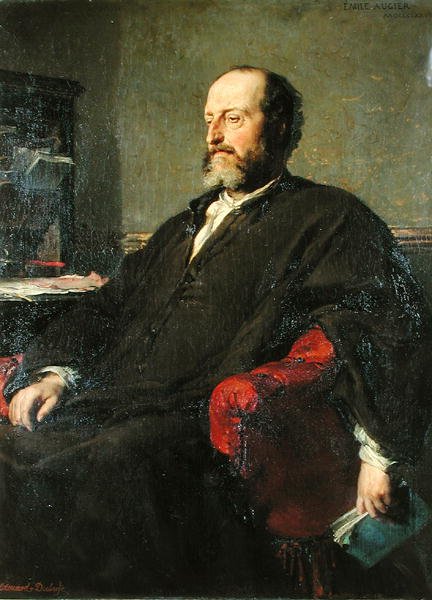 Guillaume Victor Emile Augier (1820-89) 1877 av Edouard Louis Dubufe