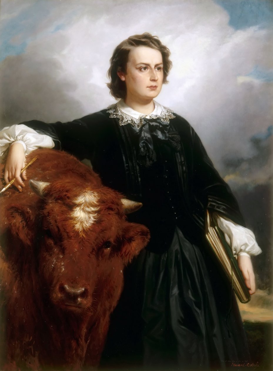 Portrett av Rosa Bonheur av Edouard Louis Dubufe