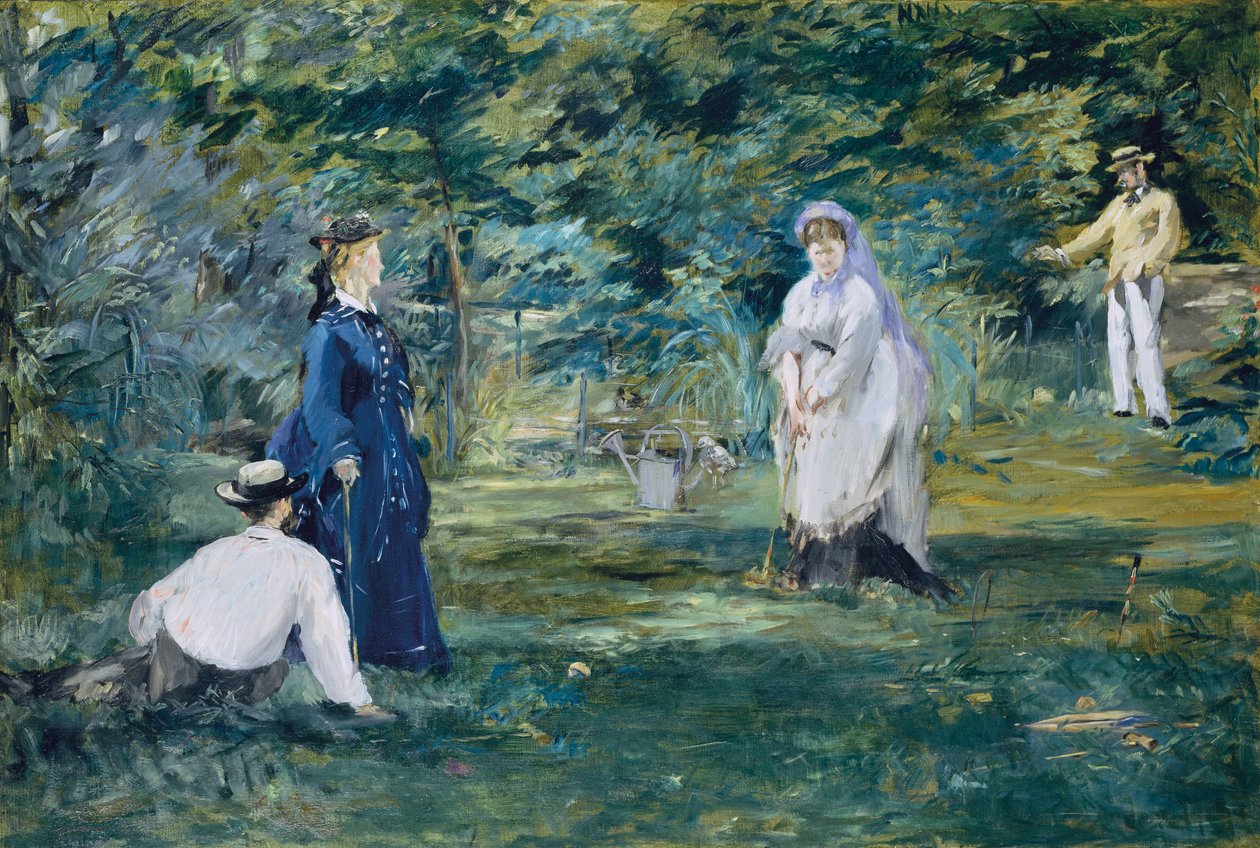 Et spill med krokket av Édouard Manet