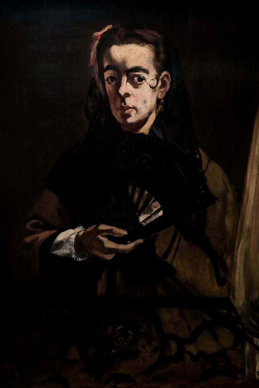 Angelina sa også som: En dame ved vinduet 1865 (Olje på lerret) av Édouard Manet
