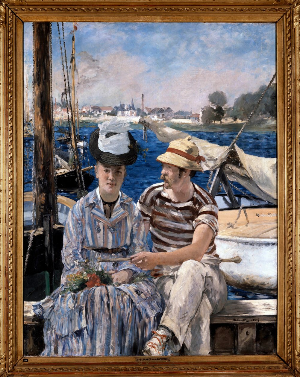 Argenteuil Par i roklær. Maleri av Edouard Manet (1832-1883) 1874 av Édouard Manet