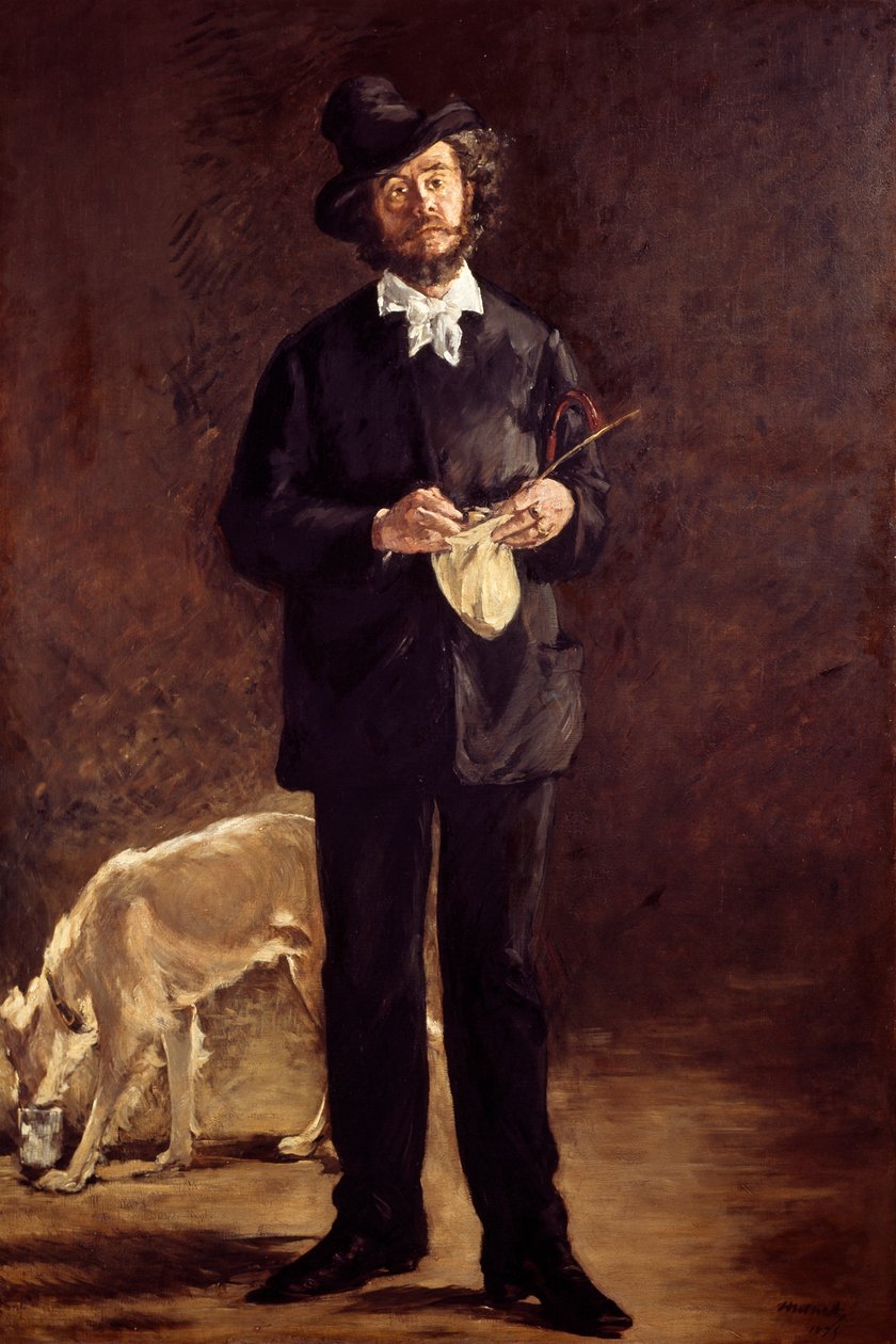 Kunstner (portrett av maleren, Marcellin Desboutin) av Édouard Manet