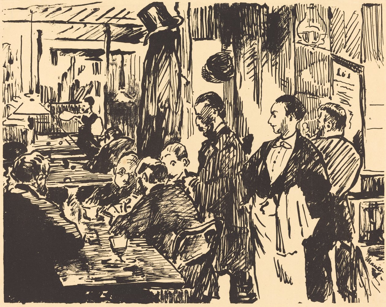 På cafeen av Édouard Manet