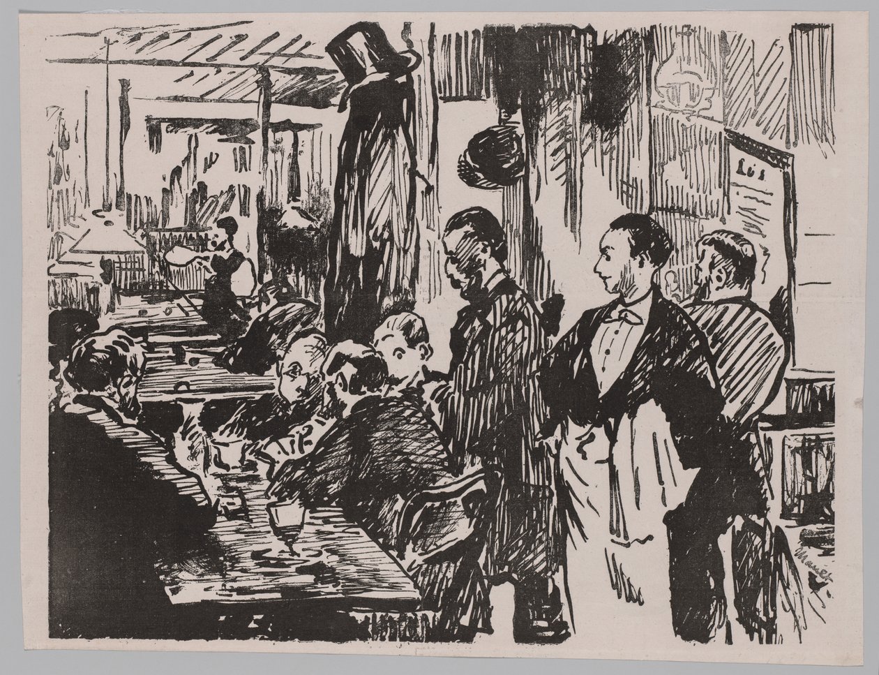 På cafeen av Édouard Manet