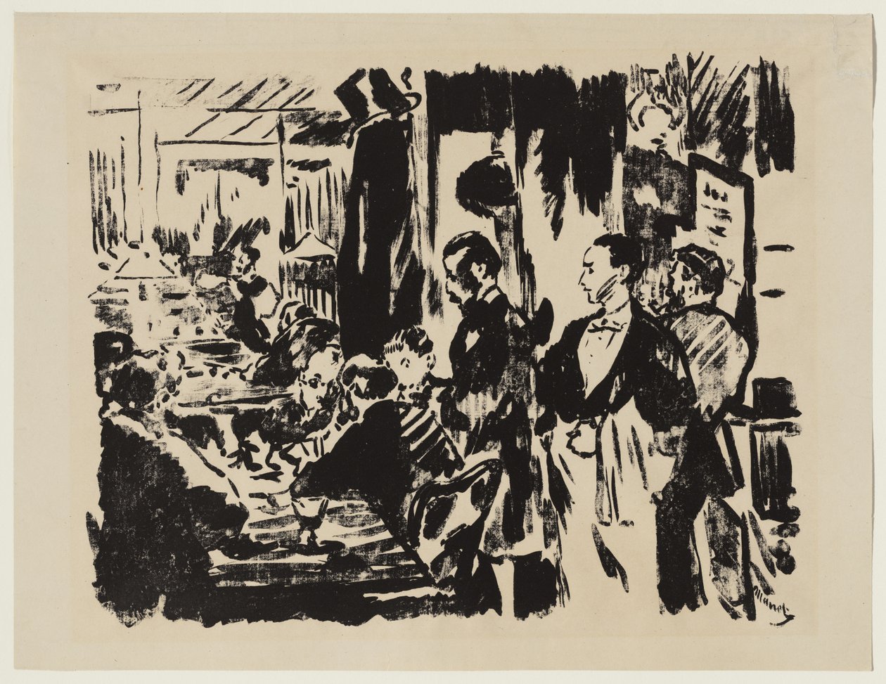 På kafeen av Édouard Manet