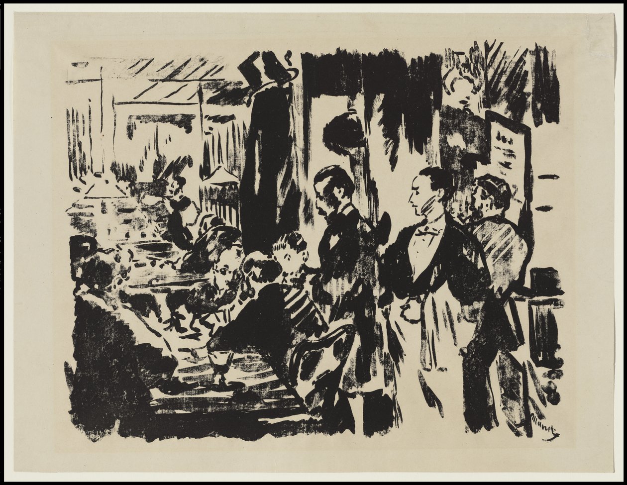 På kafeen, 1874 av Édouard Manet