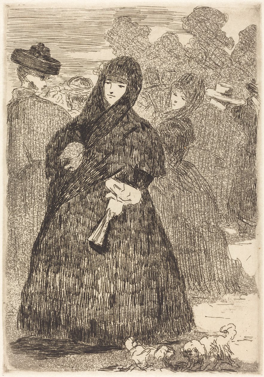 På Prado (Au Prado) av Édouard Manet