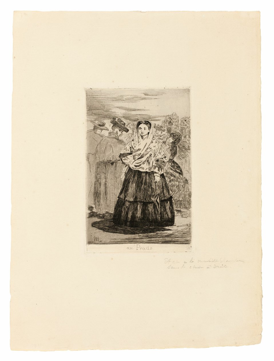 På Prado I av Édouard Manet