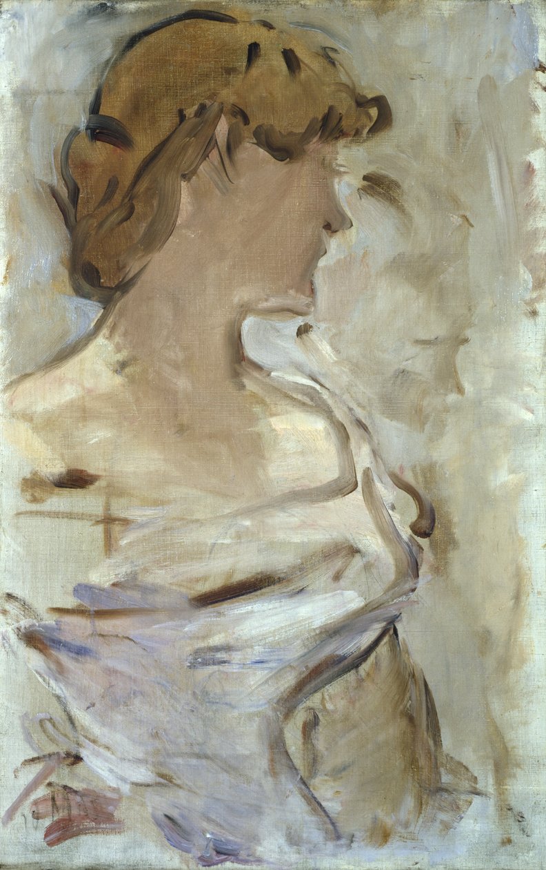 At the Ball - Marguerite de Conflans i ballkjole, 1870-80 av Édouard Manet