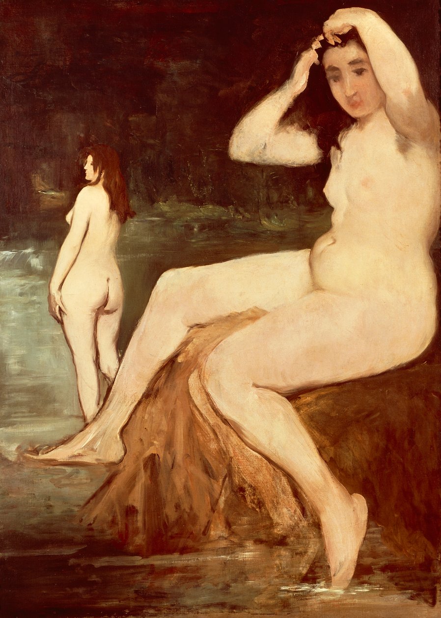 Badende på Seinen av Édouard Manet