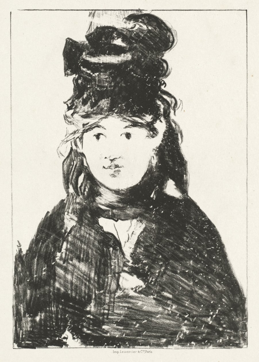 Berthe Morisot, 1872. av Édouard Manet
