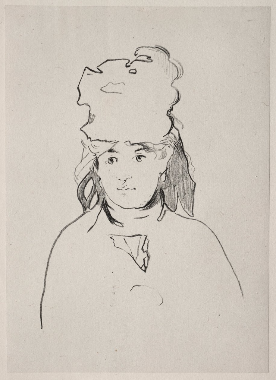 Berthe Morisot, 1872. av Édouard Manet