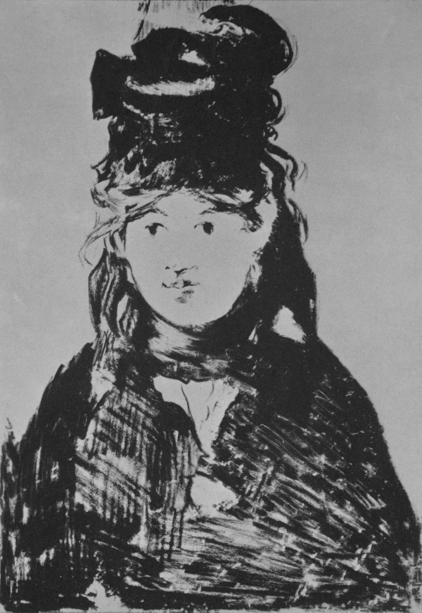 Berthe Morisot, ca. 1870-årene, 1946. av Édouard Manet