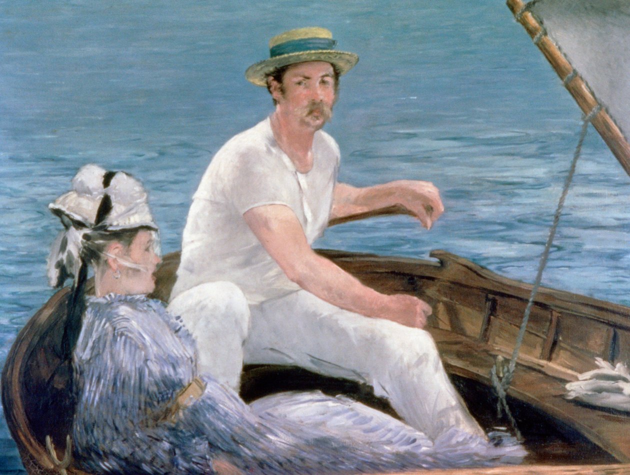 Båtliv, 1874 av Édouard Manet