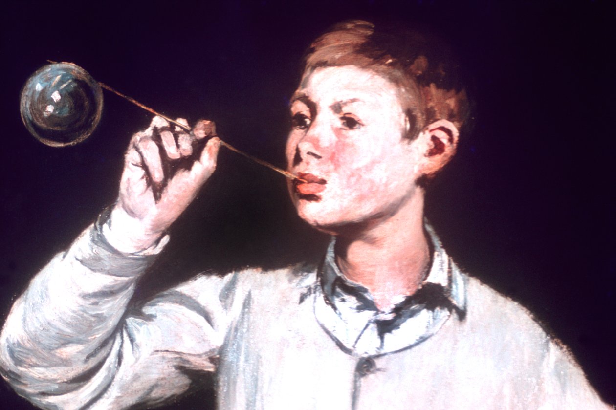 Gutt som blåser bobler, detalj, 1867 av Édouard Manet