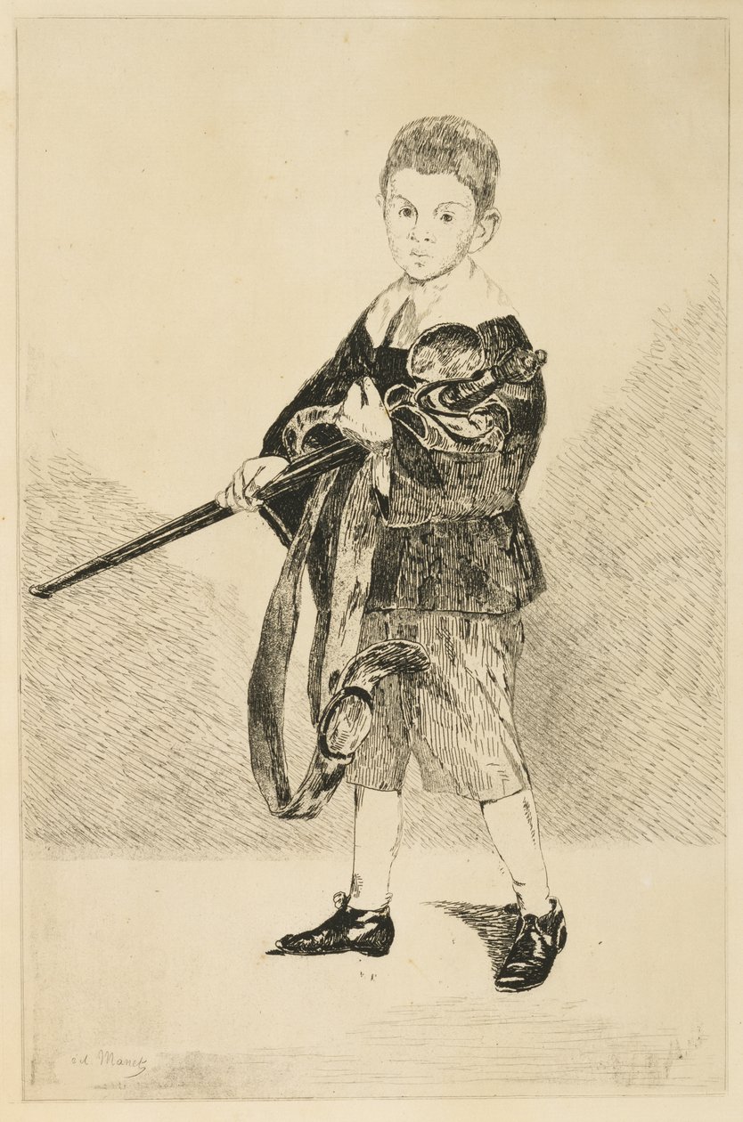 Gutt med sverdet av Édouard Manet