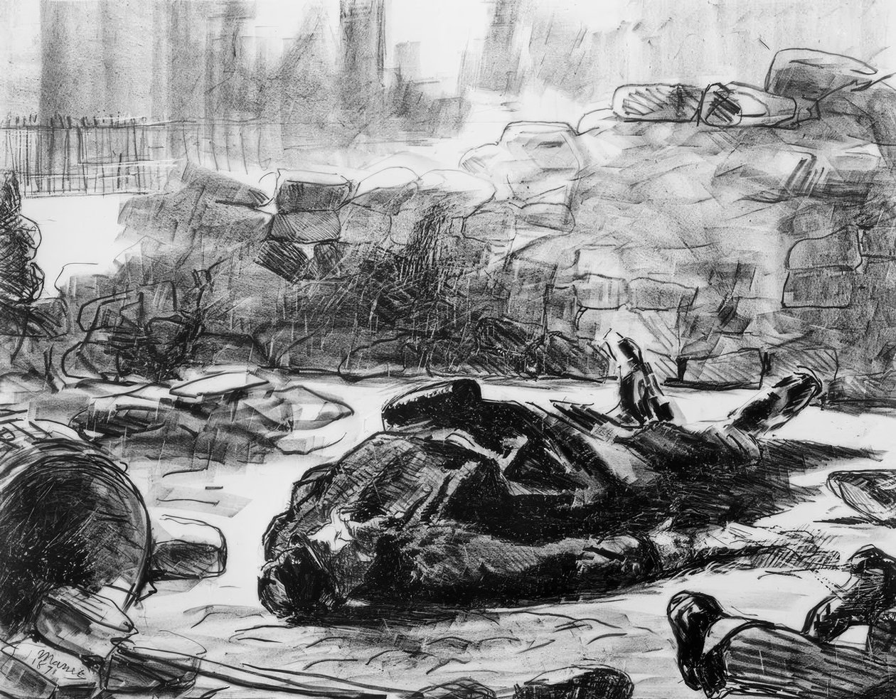 Borgerkrig av Édouard Manet
