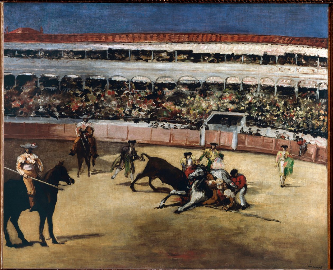 Oksekamp - 1865-1866. Olje på lerret av Édouard Manet