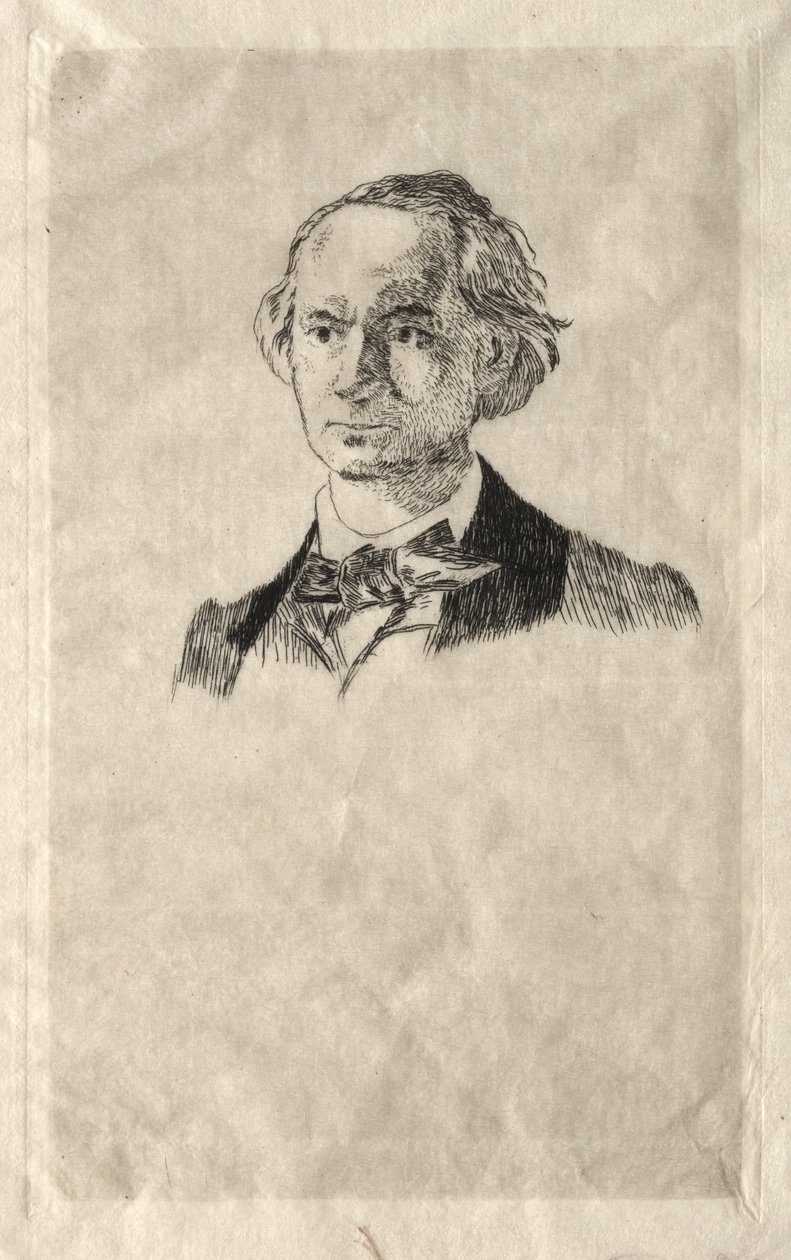 Charles Baudelaire, 1865. av Édouard Manet