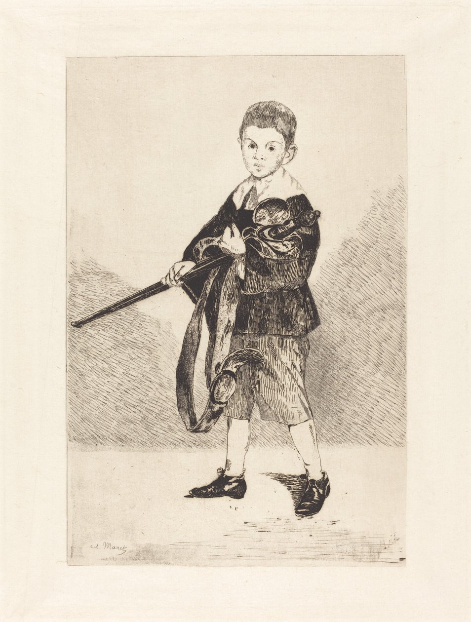 Barn med sverd, vendt mot venstre Barn med sverd, vendt mot venstre, 1862. av Édouard Manet