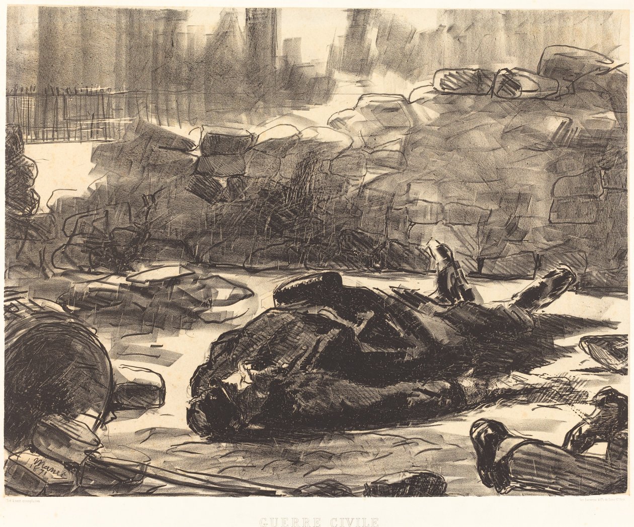 Borgerkrig av Édouard Manet