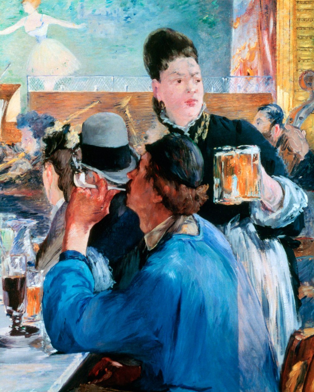 Hjørne av en kafékonsert, 1878-1880 av Édouard Manet