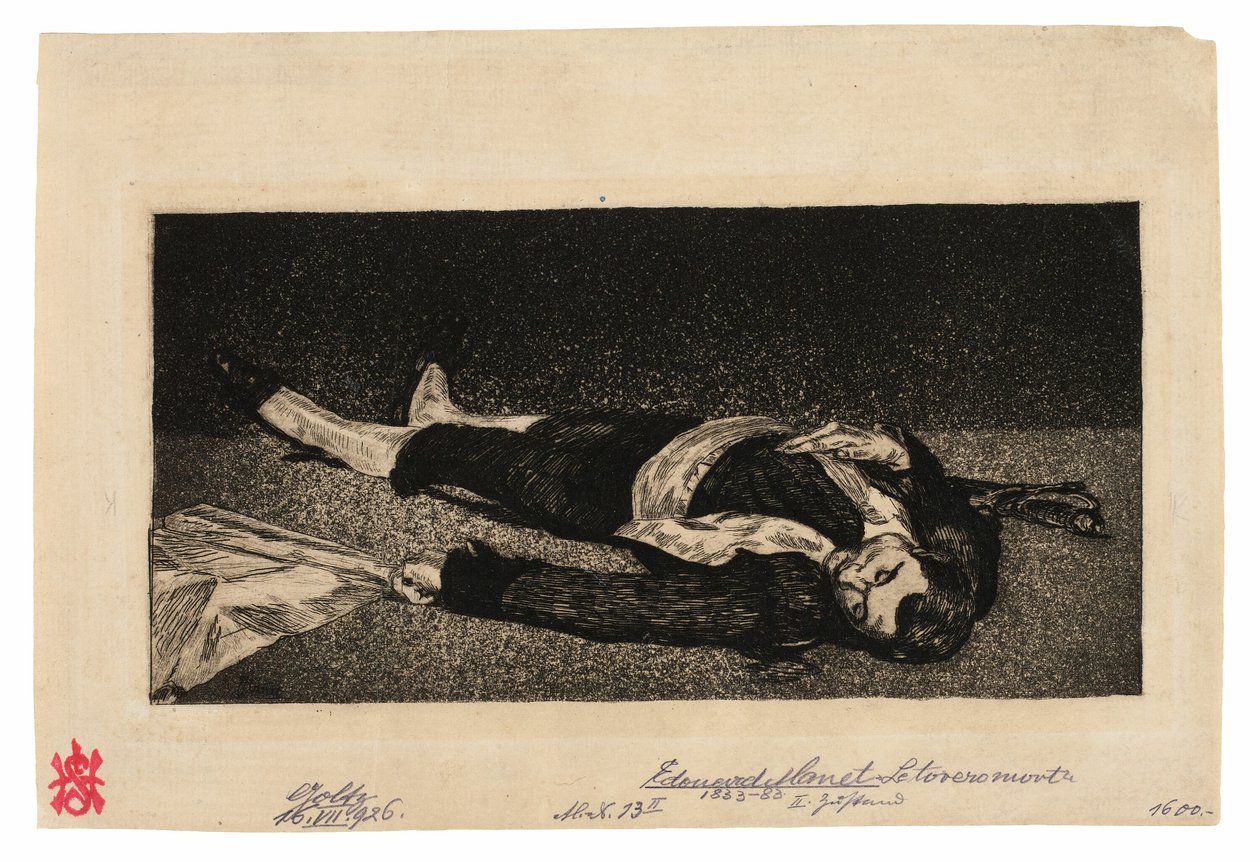 Død Toreador av Édouard Manet