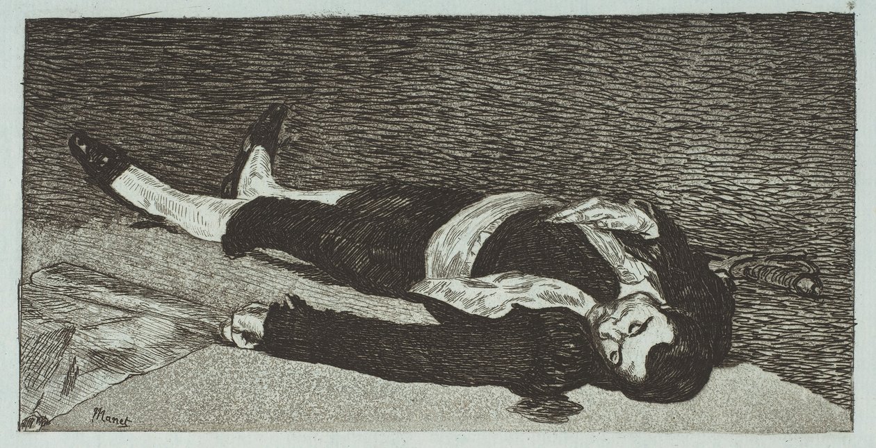Død Toreador, 1867-68. av Édouard Manet