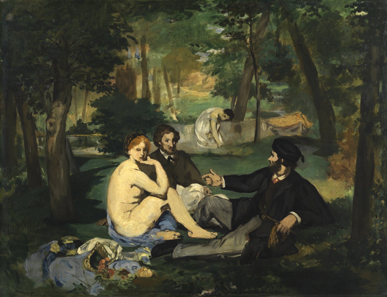 Luncheon on the Grass, 1863 (skisse) (se også 2310) av Édouard Manet
