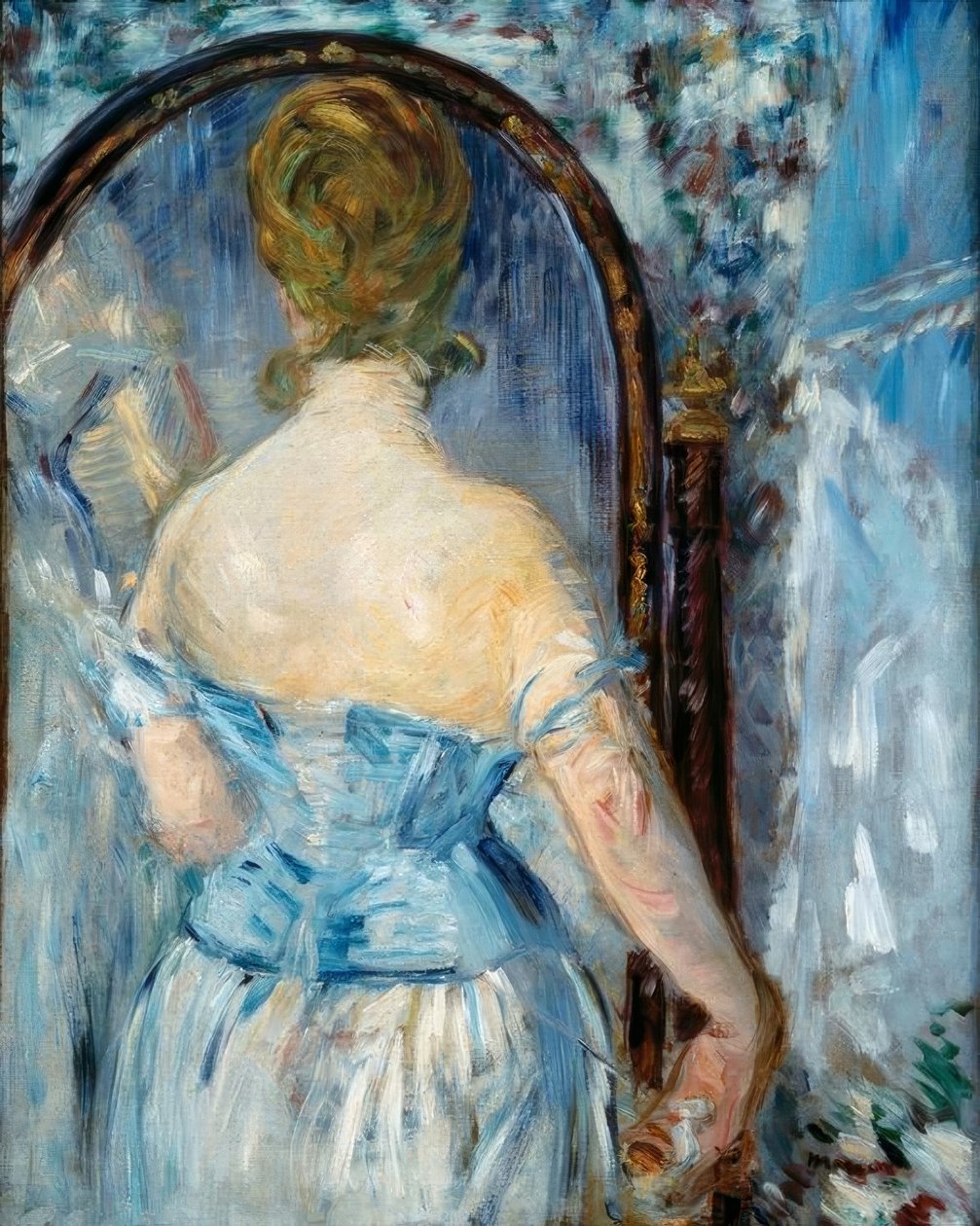 Foran speilet av Édouard Manet
