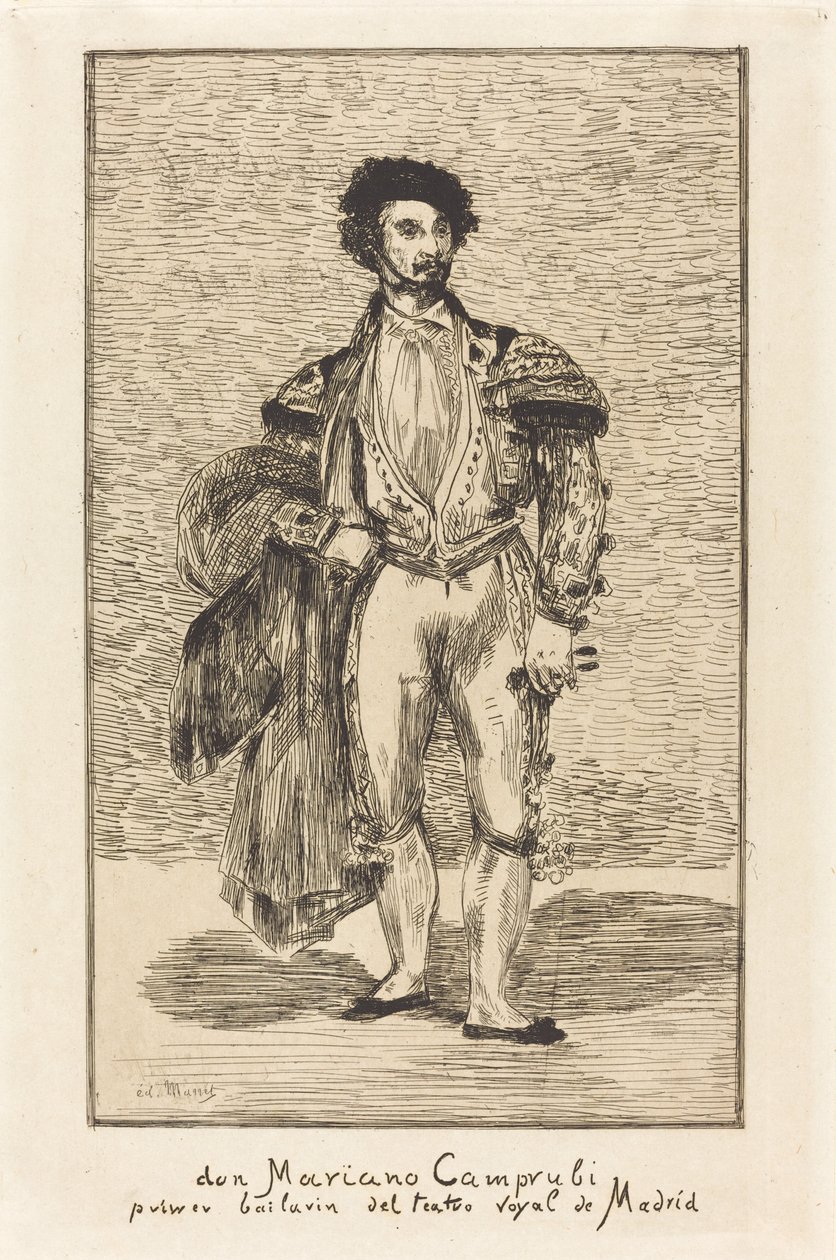 Don Mariano Camprubi (Danseren) av Édouard Manet