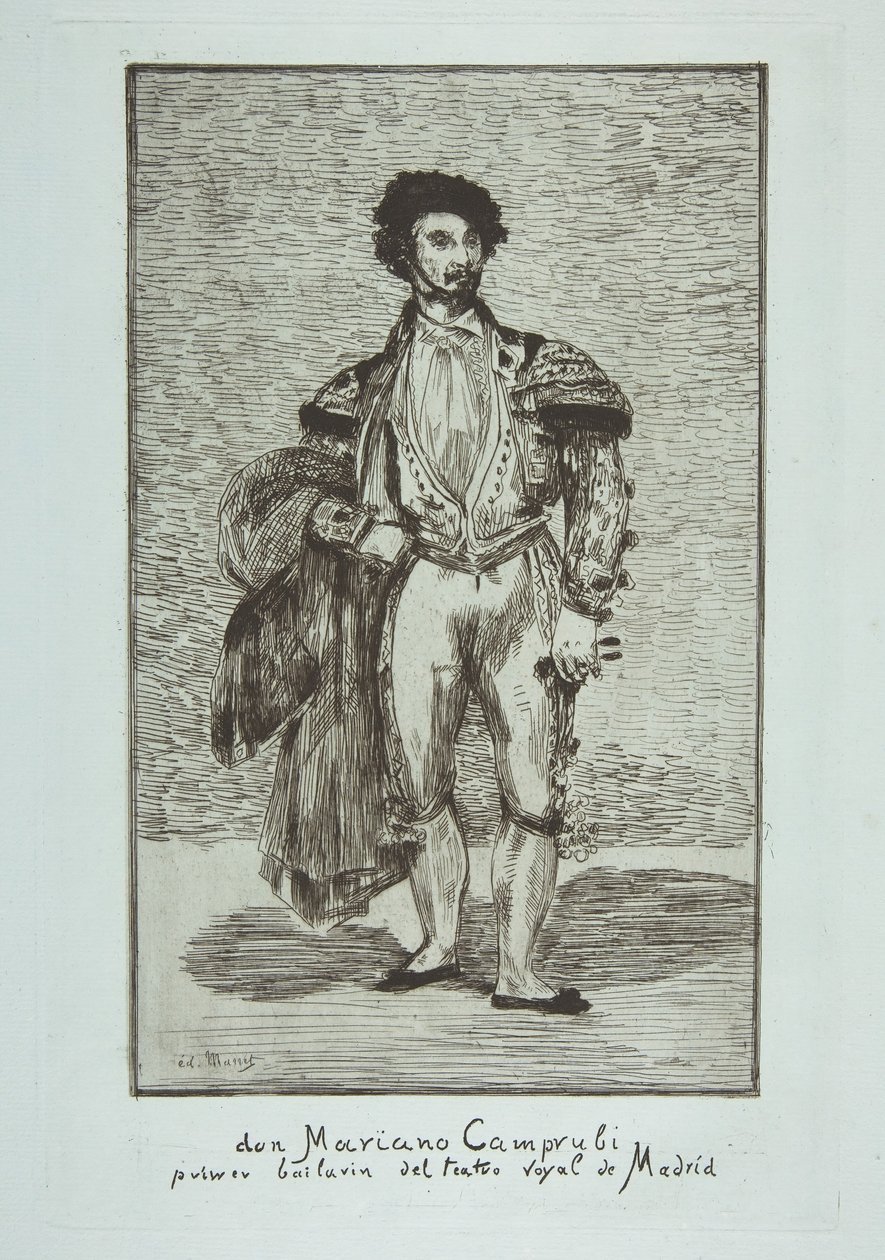 Don Mariano Camprubi Le Baïlarin, 1862-63. av Édouard Manet