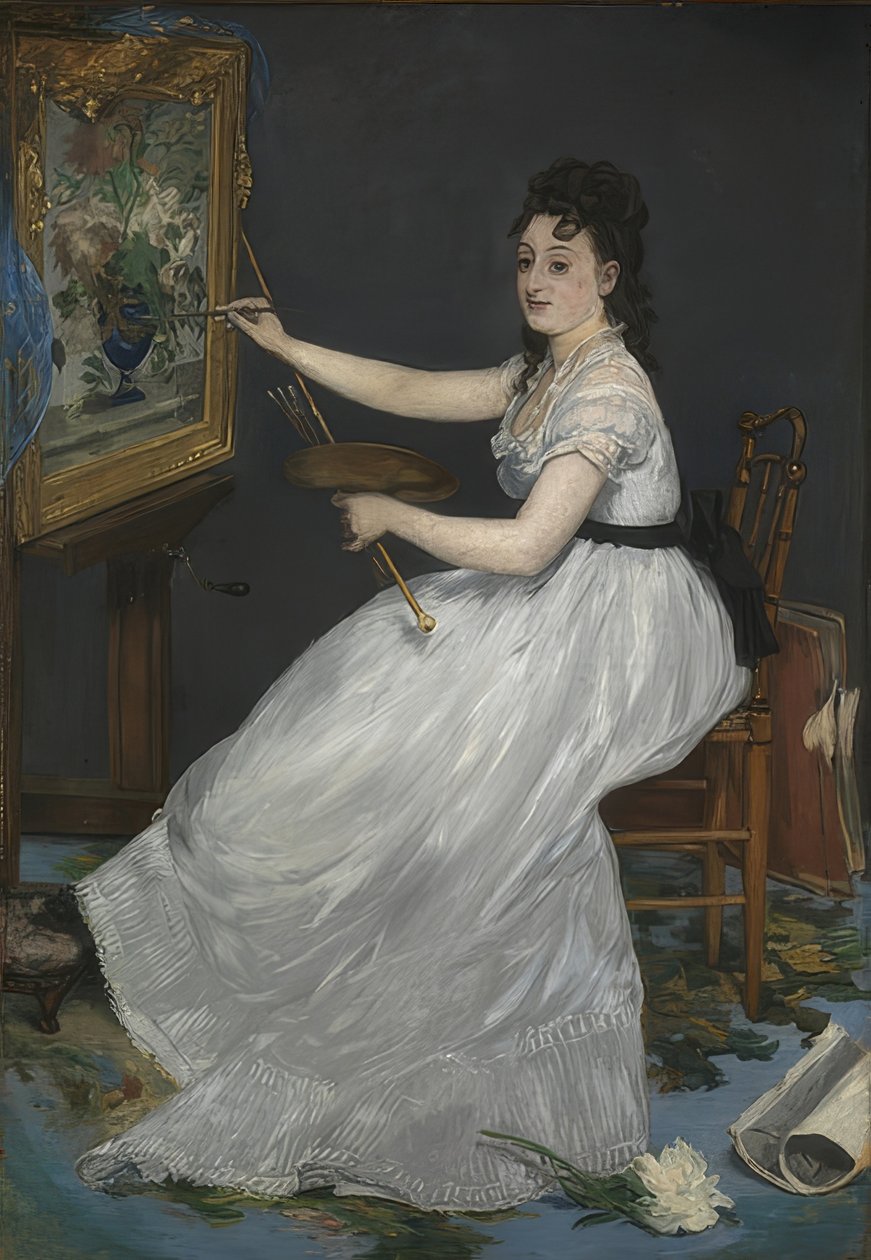 Eva Gonzalès. 1870 av Édouard Manet