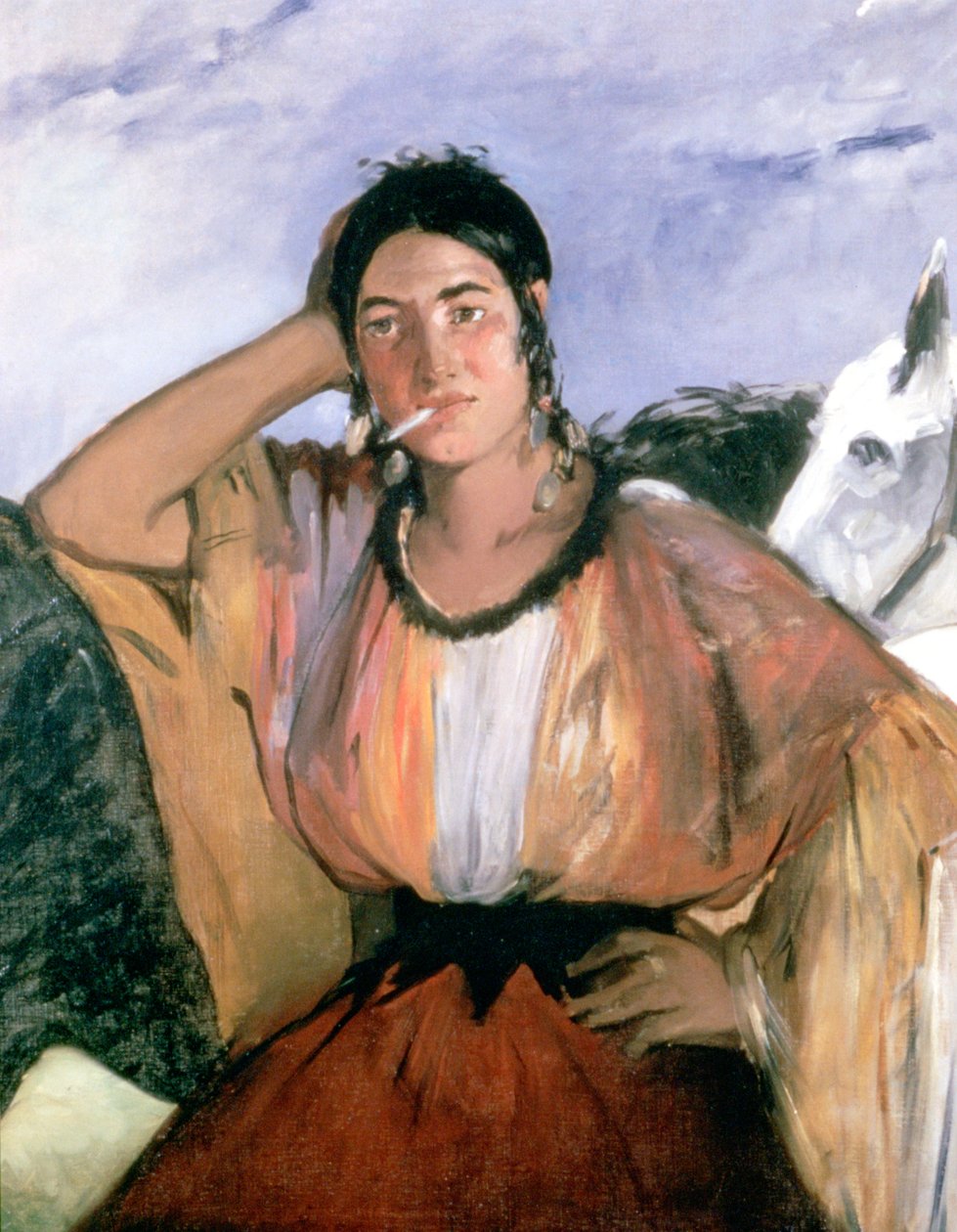 Sigøyner med sigarett, 1862 av Édouard Manet