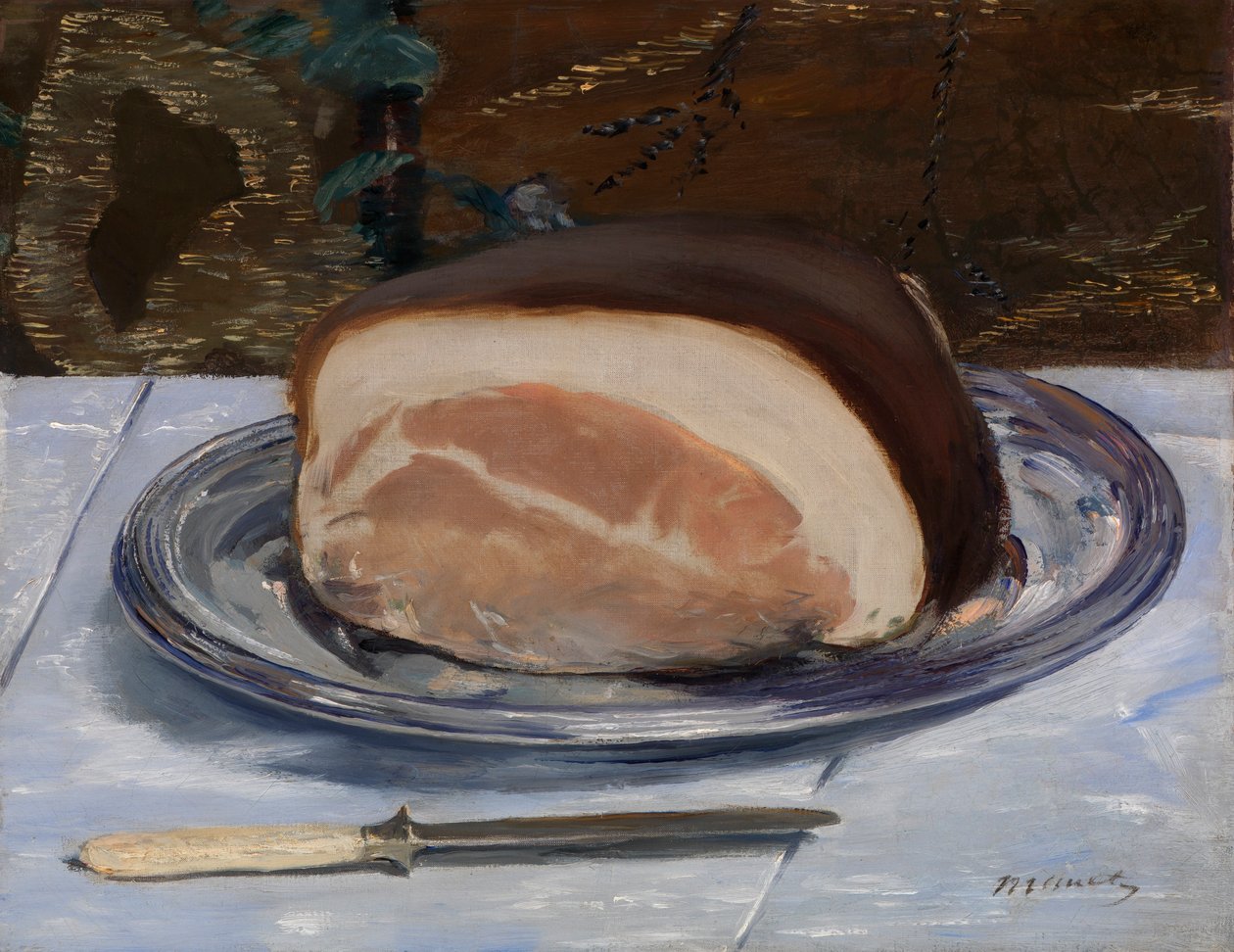 Skinke, ca. 1875-78 (olje på lerret) av Édouard Manet