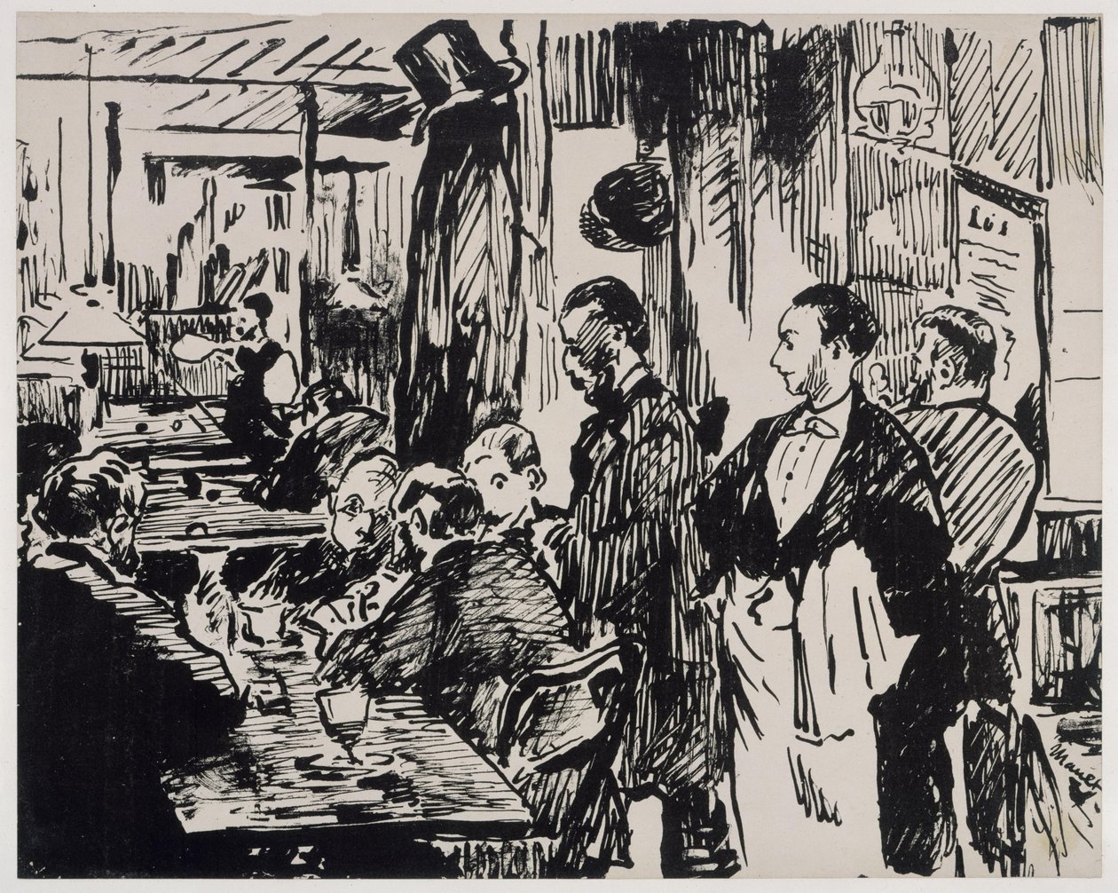 På kaféen (første versjon) av Édouard Manet