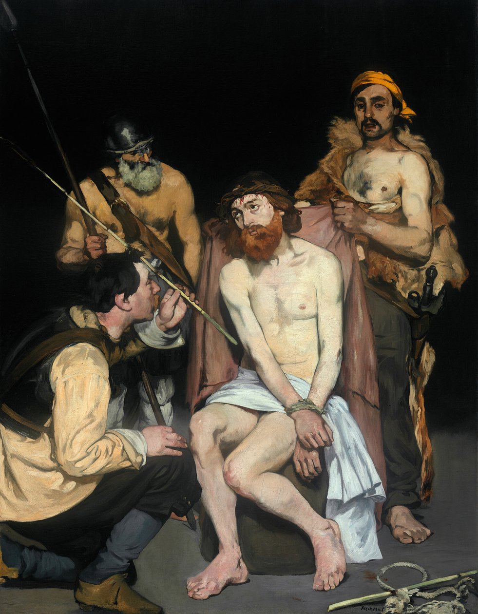 Jesus hånet av soldatene, 1865. av Édouard Manet