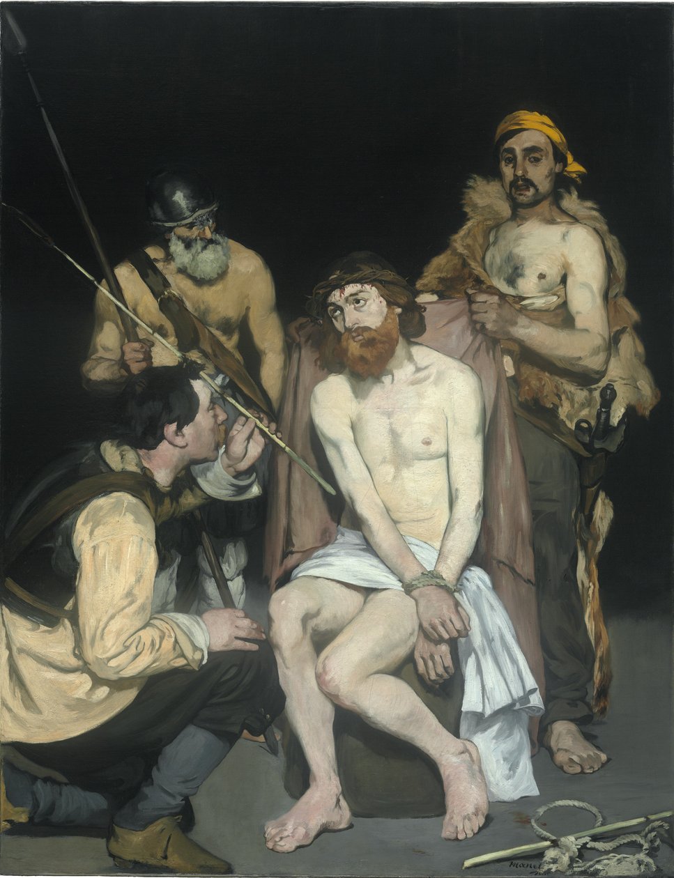 Jesus hånet av soldatene, 1865 av Édouard Manet